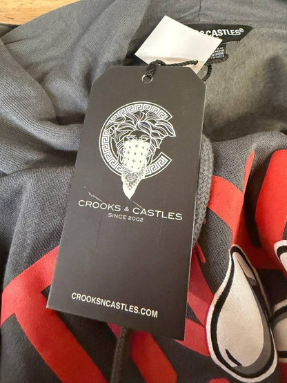 Crooks & Castles Trouble Makers Hoodie Streetwear XXL Y2K