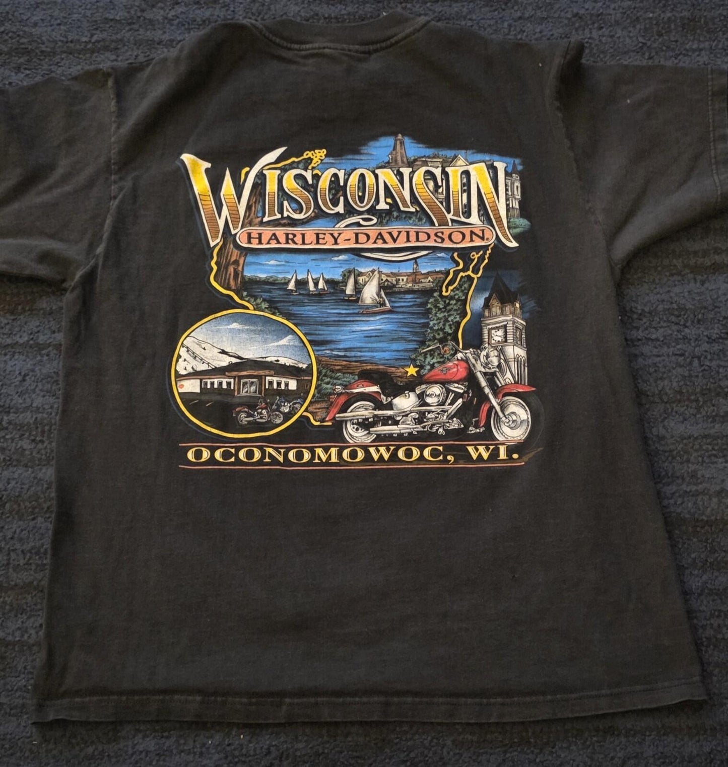Vintage 1998 Harley Davidson T- Shirt Mens L