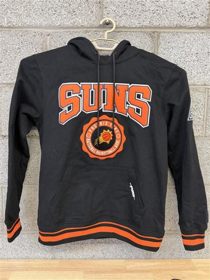 Phoenix Suns Black Hoodie Sweatshirt with Logo and Team Name