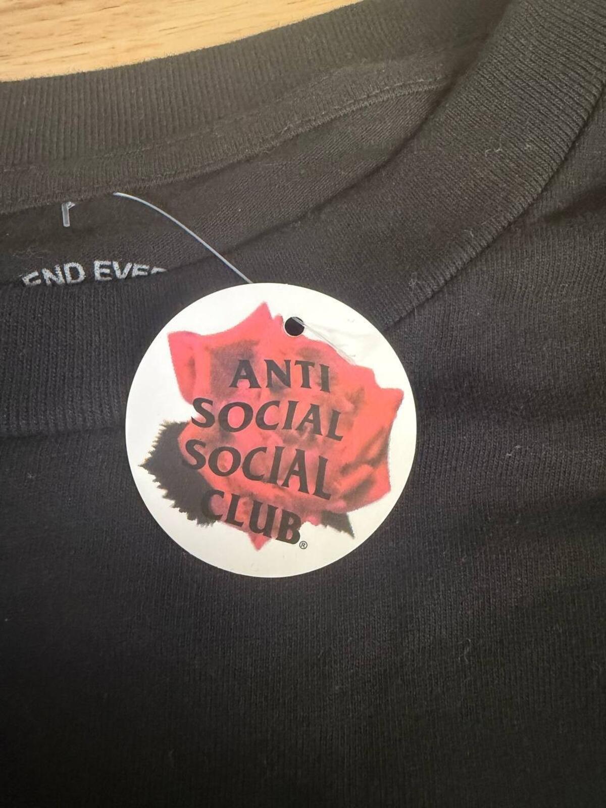 Anti Social Social Club x Fragment Logo TShirt Black XL