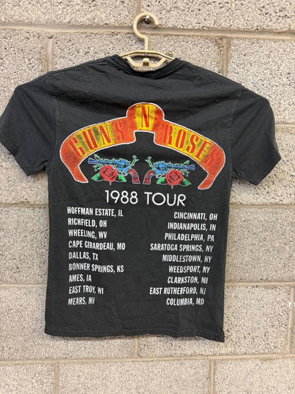 Thrashed Guns N RosesTour Appetite For Destruction Tee XS