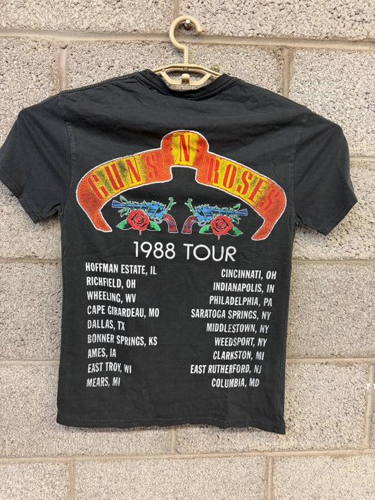 Thrashed Guns N RosesTour Appetite For Destruction Tee XS
