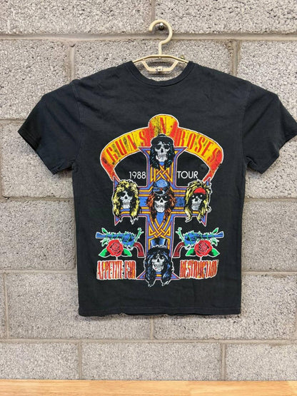 Thrashed Guns N RosesTour Appetite For Destruction Tee XS