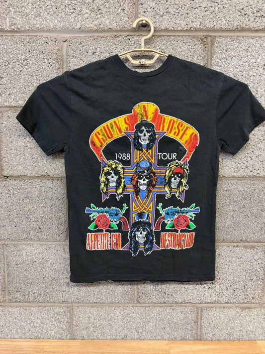Thrashed Guns N RosesTour Appetite For Destruction Tee XS