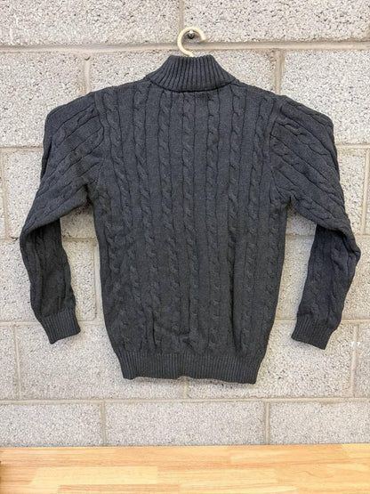 Polo Ralph Lauren Cable Knit Quarter Zip Sweater NWT Gray