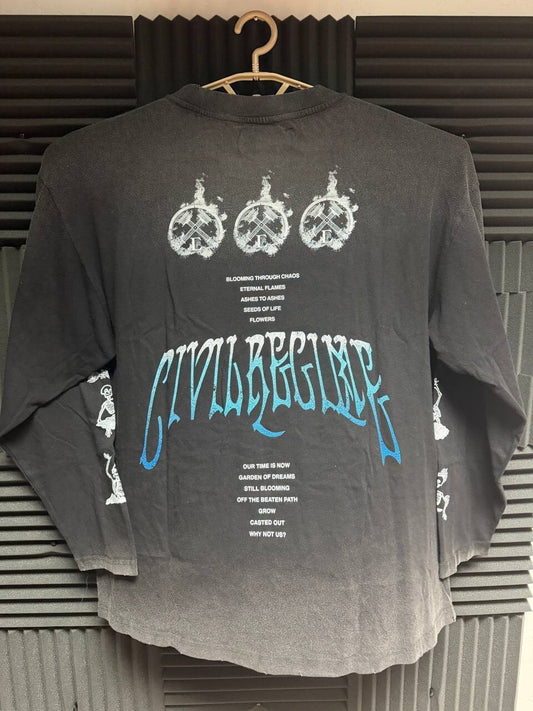 Distressed Civil Regime 001/500 Still Blooming Shirt L Rare
