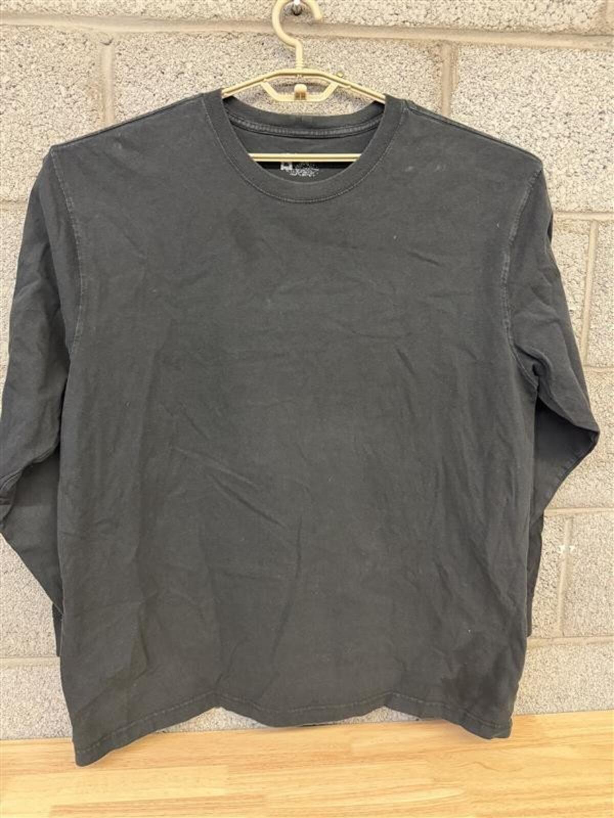 Carhartt Long Sleeve Shirt XL Black Workwear Sleeve Logo