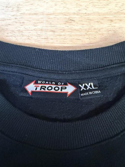 Troop Cobra Club Crewneck Sweatshirt Black White Size 2XL