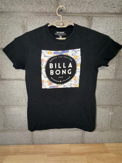 Billabong Graphic Tee Size M 2010s Black Surf Skate Shirt