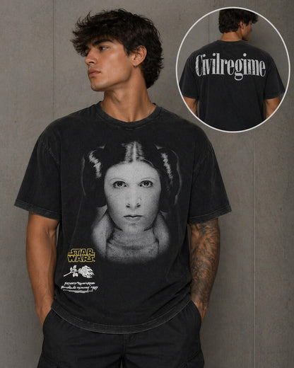 Civil Regime X Star Wars Hope Princess Leia Black Large NWT