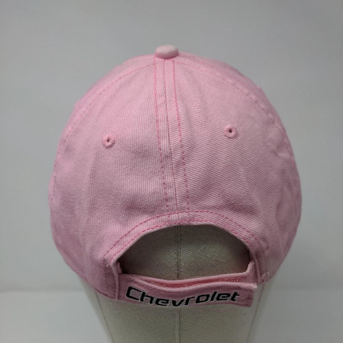2000s Chevrolet Logo Pink Strapback Hat Racing GM OSFA Clean