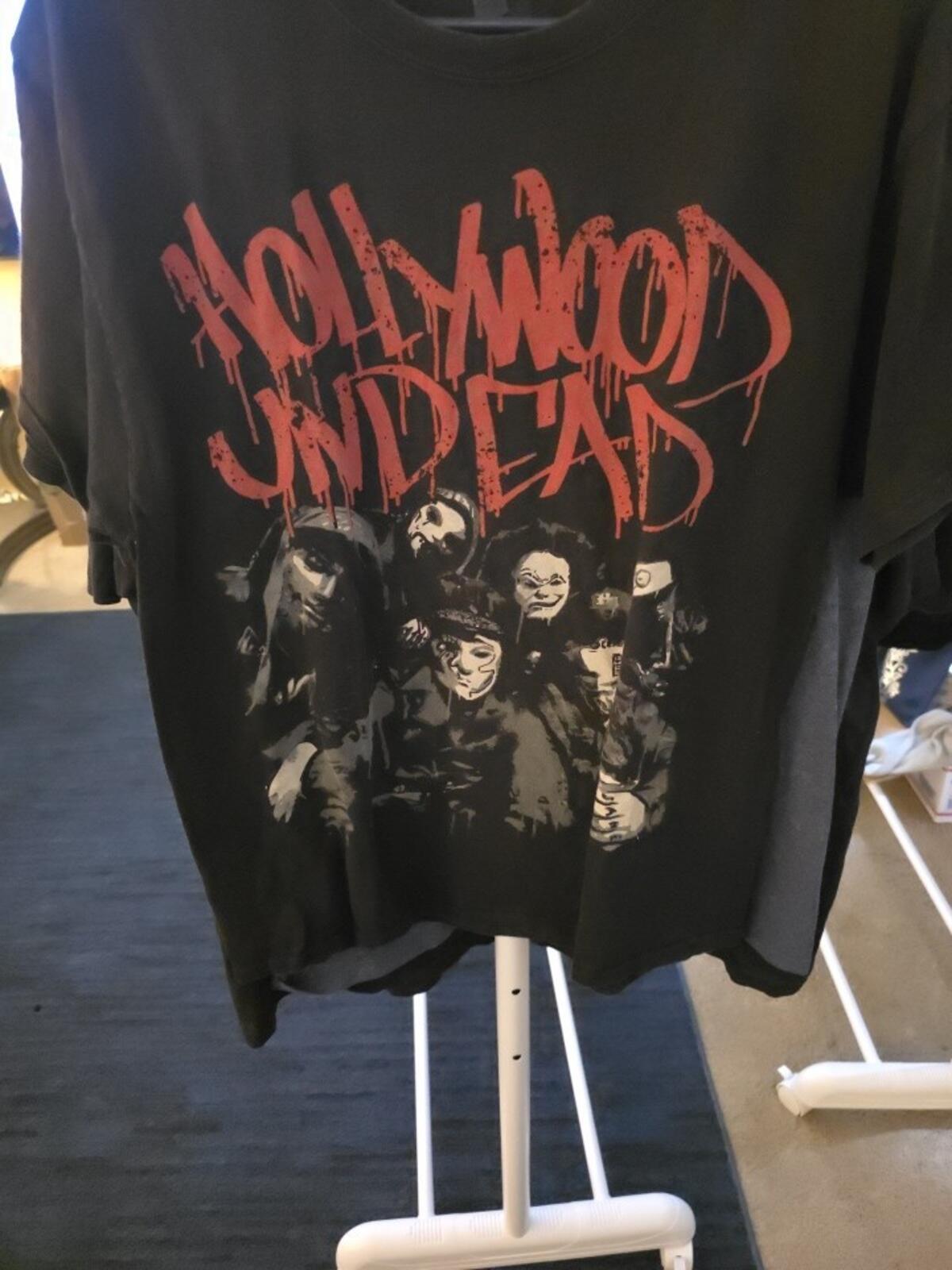 Hollywood Undead Shirt Distressed Large Y2K Metal Rock Band