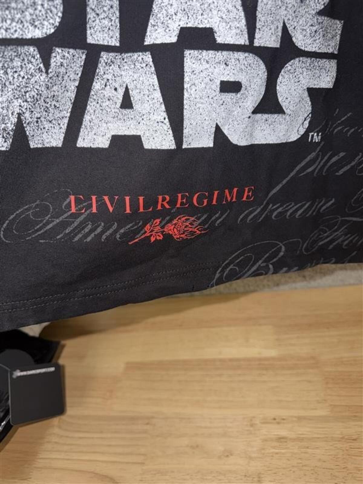Star Wars Kylo Ren Civil Regime Tee XL Black Streetwear Hype