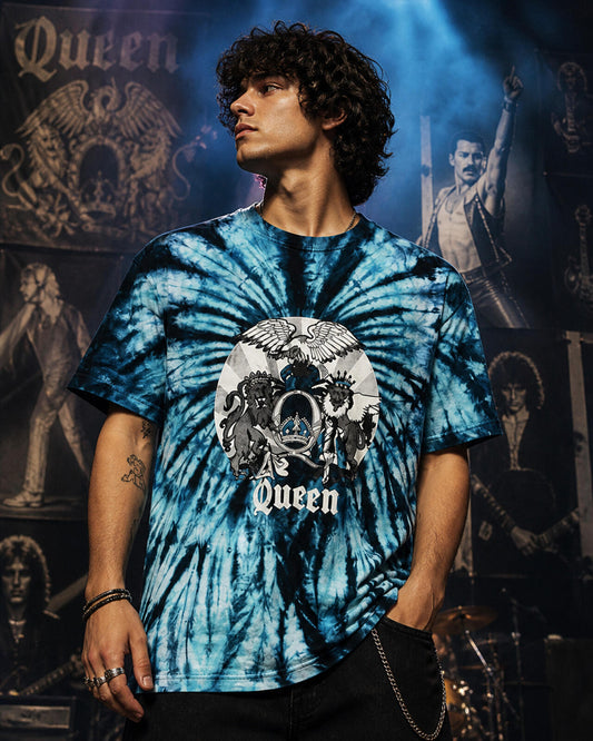 Vintage Queen Band Tie Dye T Shirt XL Fruit Of The Loom