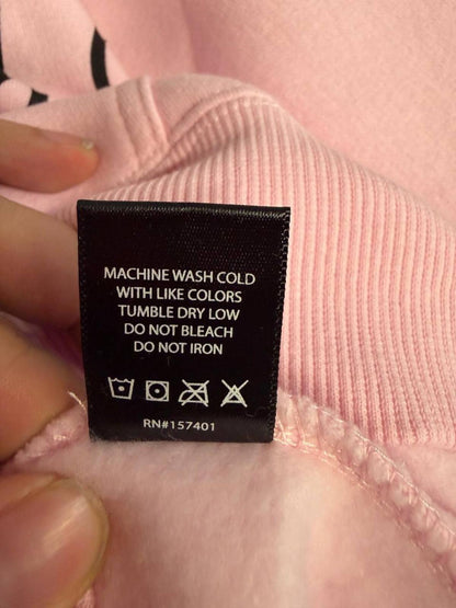 Civil Regime Pink Full Zip Hoodie Streetwear Graphic XXL