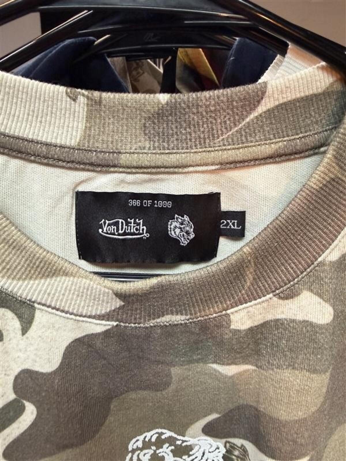 2026 Von Dutch Darc Sport Camo Tee 2XL Limited 366/1000 Rare