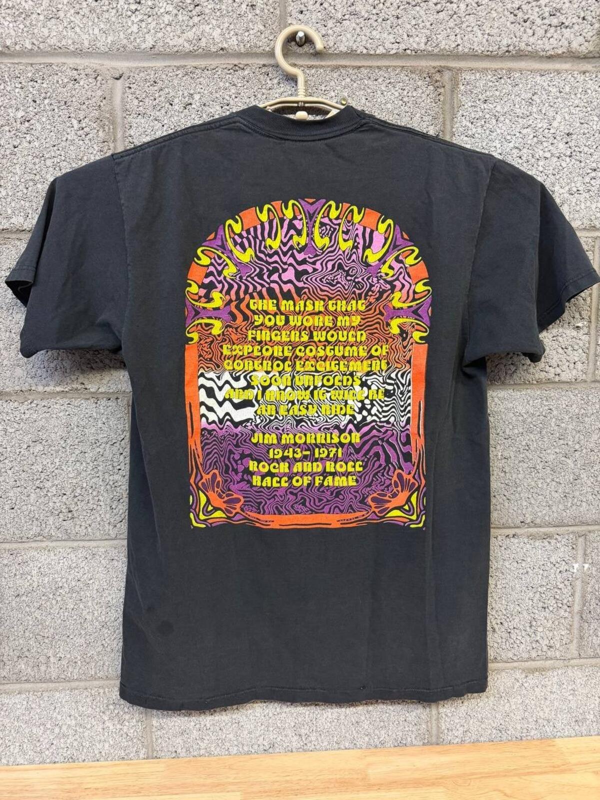 Jim Morrison Psychedelic Rock Band Graphic L Double Sided