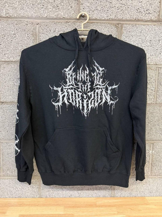 Bring Me The Horizon Black Metal Style Hoodie Large Graphic