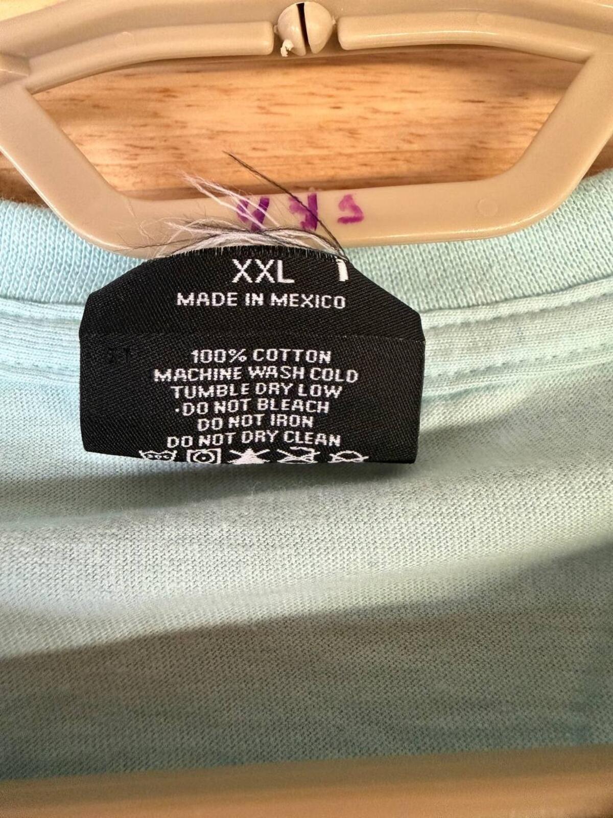 2020s Stussy Honolulu Mint Blue Logo TShirt Cut Tag Mens XXL