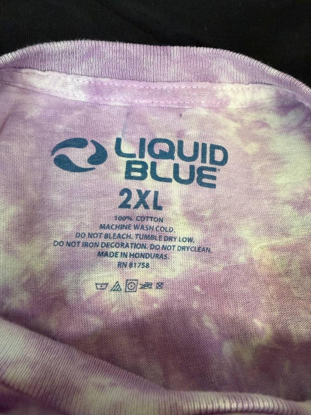 Vintage Grateful Dead Ship Of Fools Liquid Blue 2XL Signed