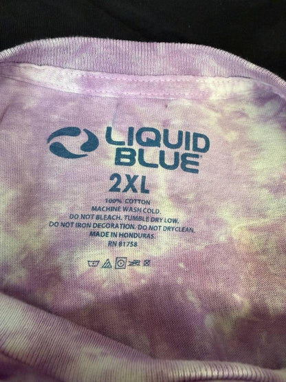 Vintage Grateful Dead Ship Of Fools Liquid Blue 2XL Signed
