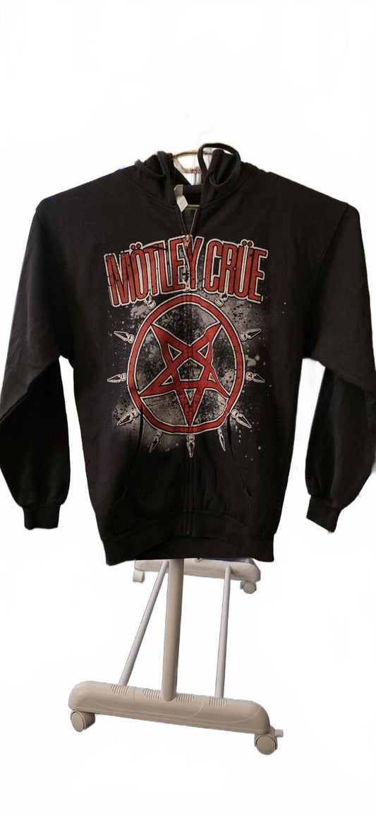 Vintage Motley Crue full zip pentacle Star Hoodie