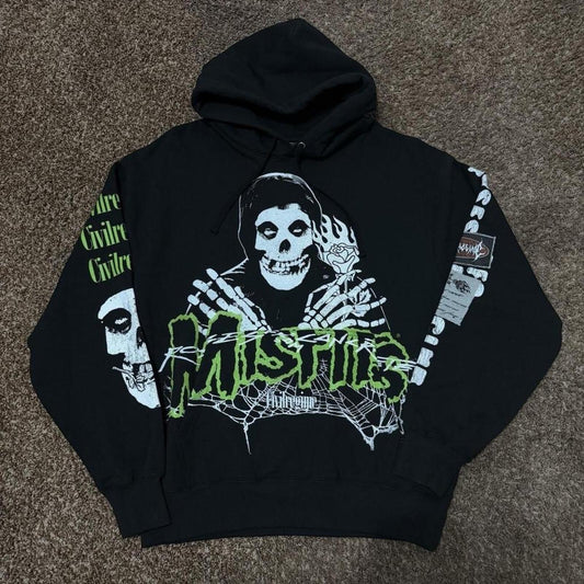 Civil Regime x Misfits Beware Regime Graphic Hoodie Black L