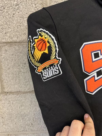 Phoenix Suns Black Hoodie Sweatshirt with Logo and Team Name