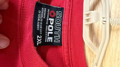 Y2K Southpole 2000s Red T-Shirt Mens 2XL Hip Hop