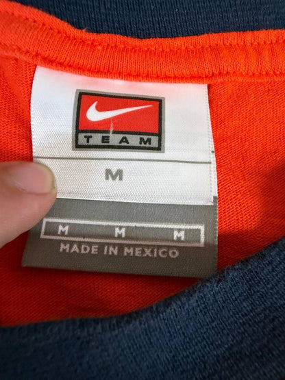 Y2K 2000s Nike Team Detroit Tigers Orange Ringer T-Shirt
