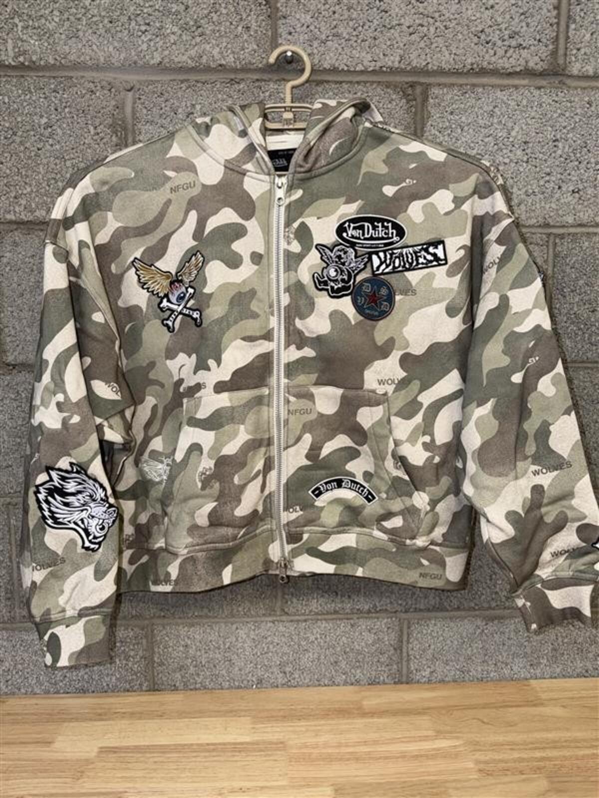 Von Dutch  Darc Sport Camo Zip Hoodie XL Limited 675/1000