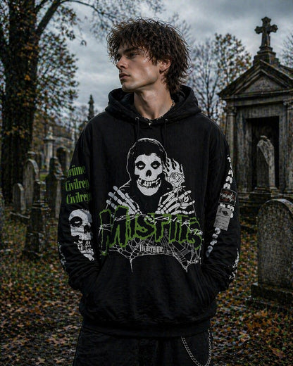 Civil Regime x Misfits Beware Regime Graphic Hoodie Black L