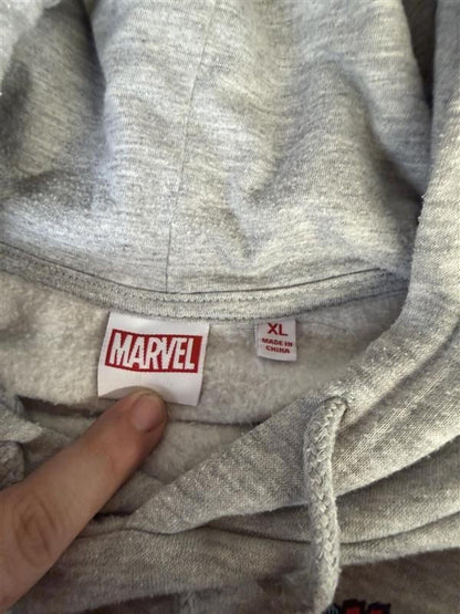 Gray Spider-Man Graphic Hoodie Sweatshirt