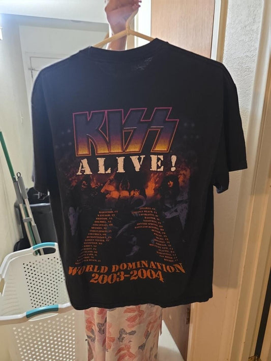 KISS Alive World Domination 2003-2004 Tour T-Shirt