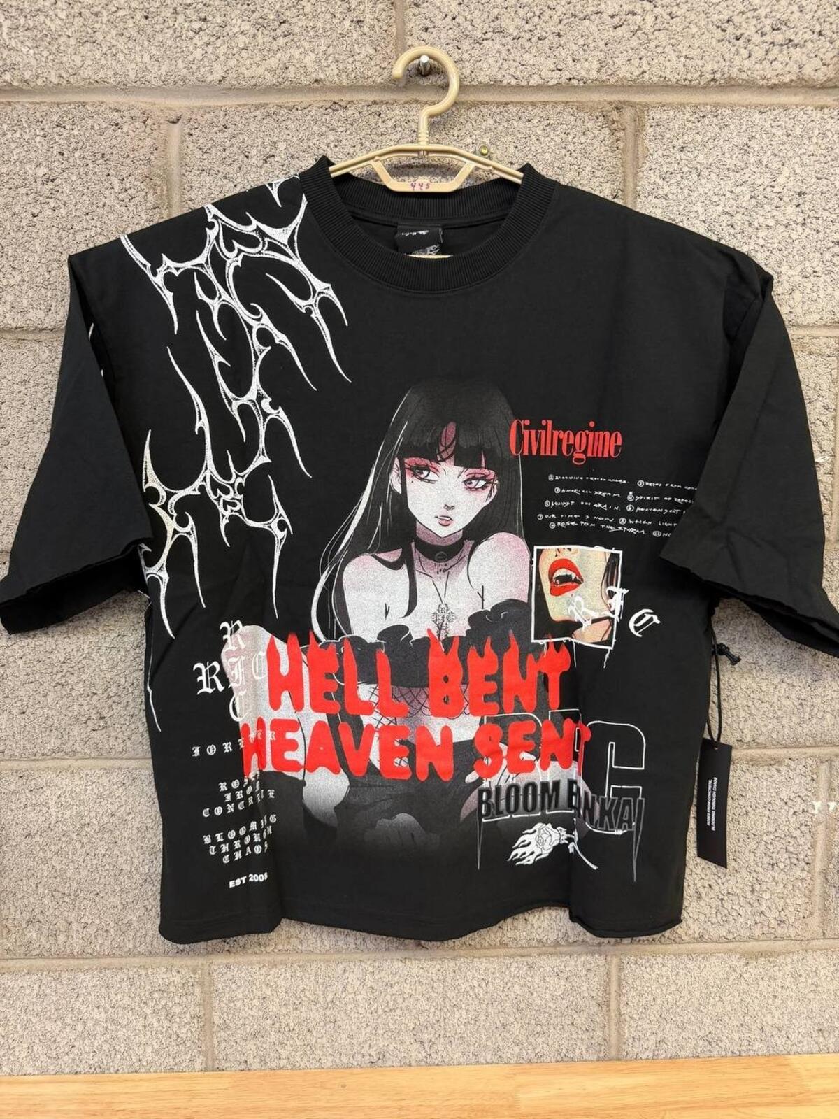Civil Regime Hell Bent Heaven Sent L Black Streetwear
