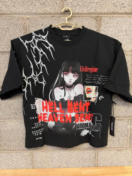 Civil Regime Hell Bent Heaven Sent L Black Streetwear