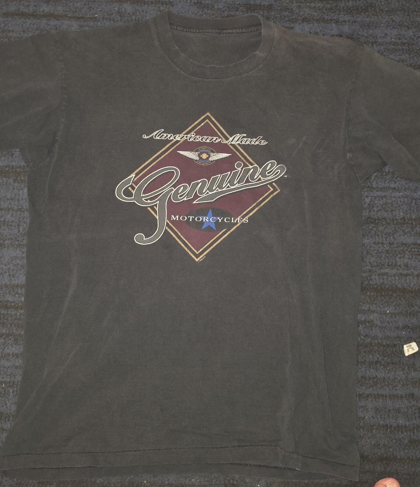 VINTAGE 1996 Harley Davidson T-Shirt Eastern Long Island,XL