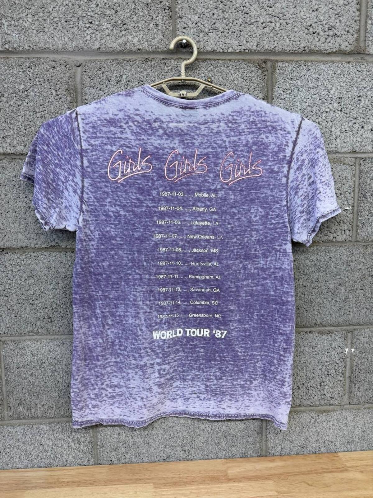 2009 Mötley Crüe Girls Girls Girls World Tour ’87 Purple