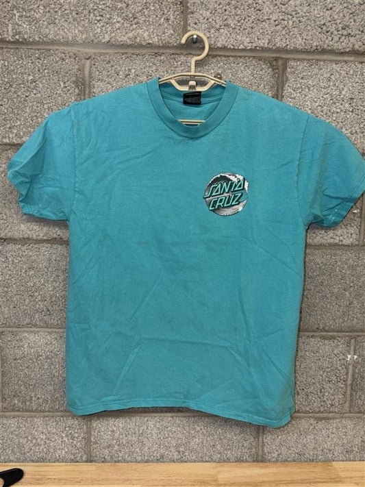 Santa Cruz Wave Dot Size L 2010s Blue Skate Surf Streetwear