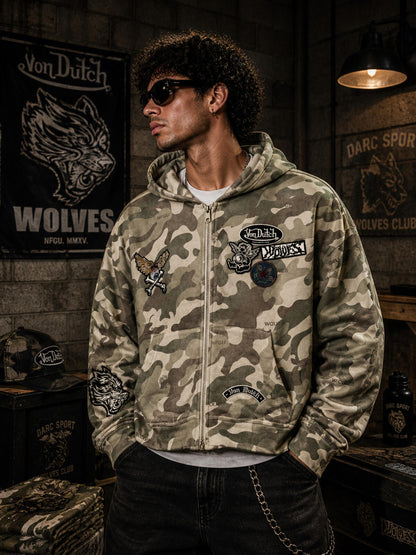Von Dutch  Darc Sport Camo Zip Hoodie XL Limited 675/1000