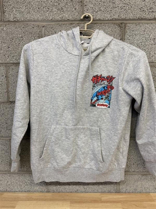 Gray Spider-Man Graphic Hoodie Sweatshirt