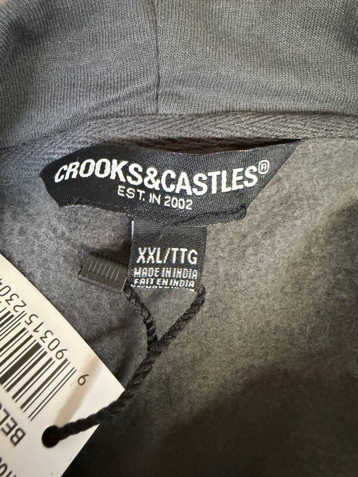Crooks & Castles Trouble Makers Hoodie Streetwear XXL Y2K