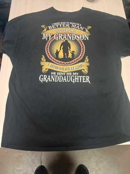 Grandpa Gift T-Shirt “Better Man / Grandson Granddaughter”