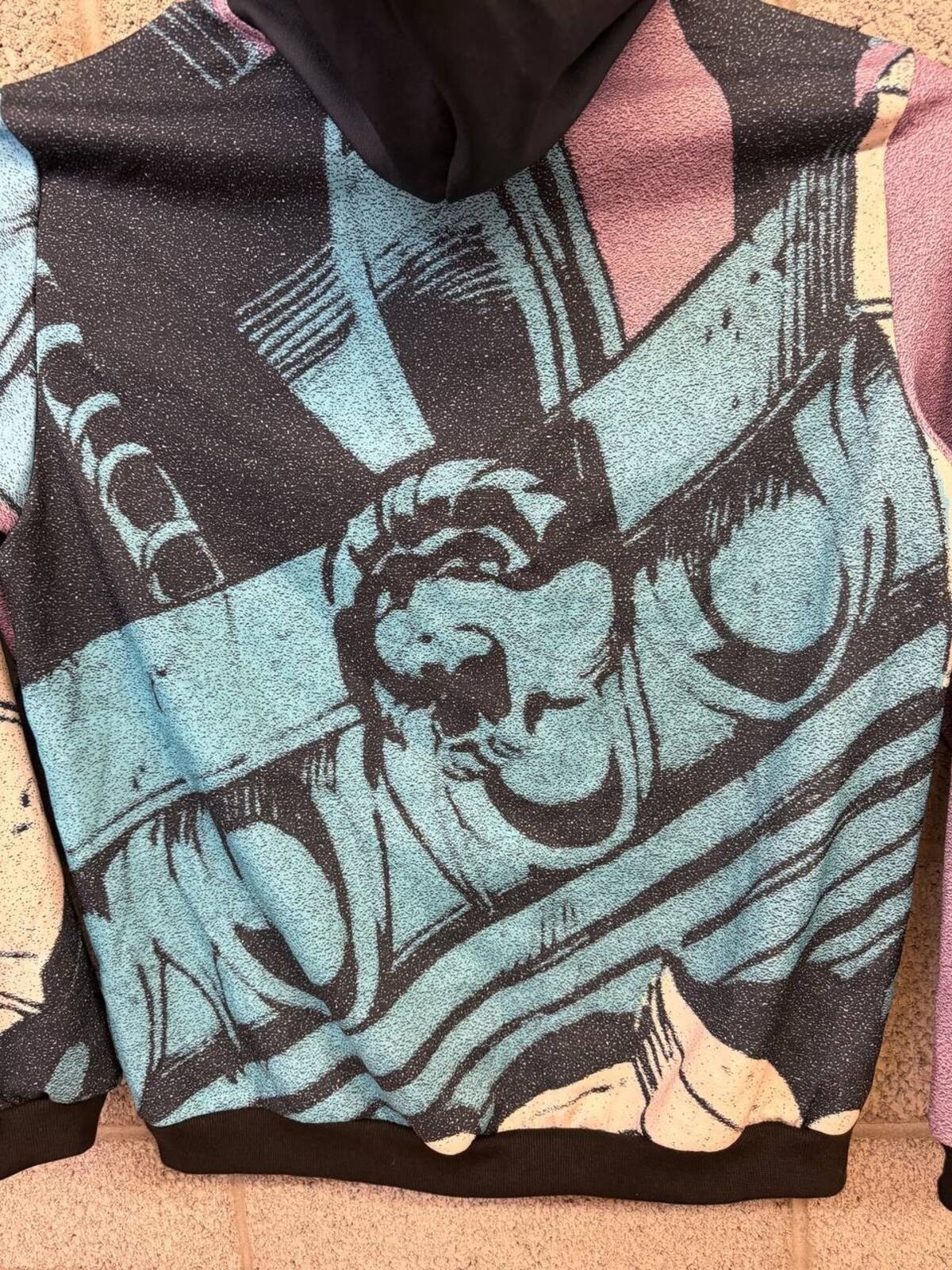 Handmade Spider-Man Symbiote Tapestry Hoodie XL Marvel Style