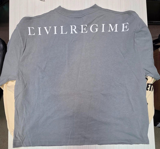 Civil Regime Rose Dealer Ash Grey/Butter mens large