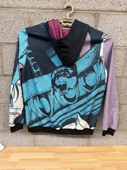 Handmade Spider-Man Symbiote Tapestry Hoodie XL Marvel Style