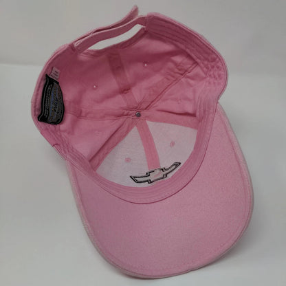 2000s Chevrolet Logo Pink Strapback Hat Racing GM OSFA Clean