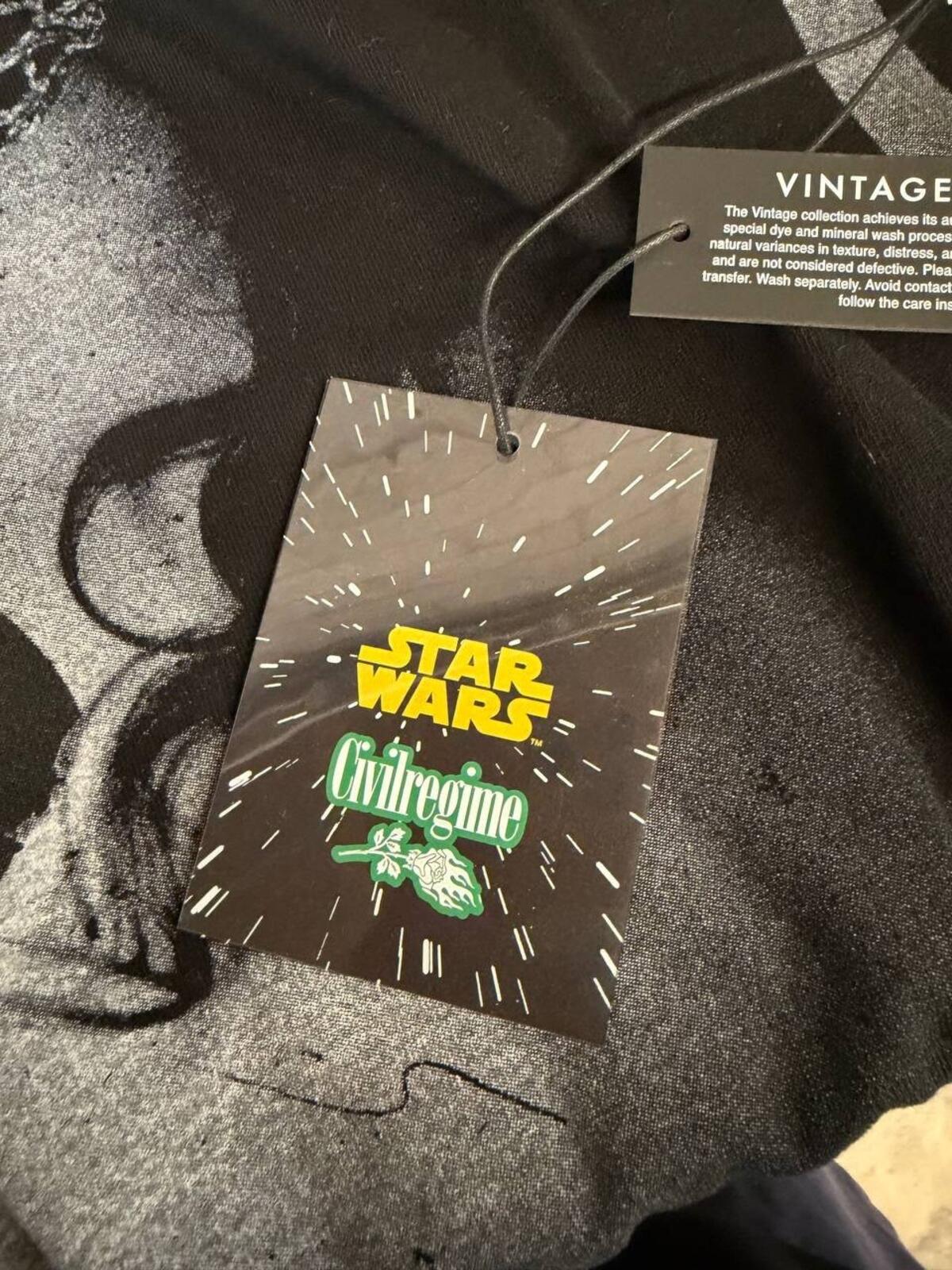 Civil Regime x Star Wars Villregime Tee XL Black Distressed