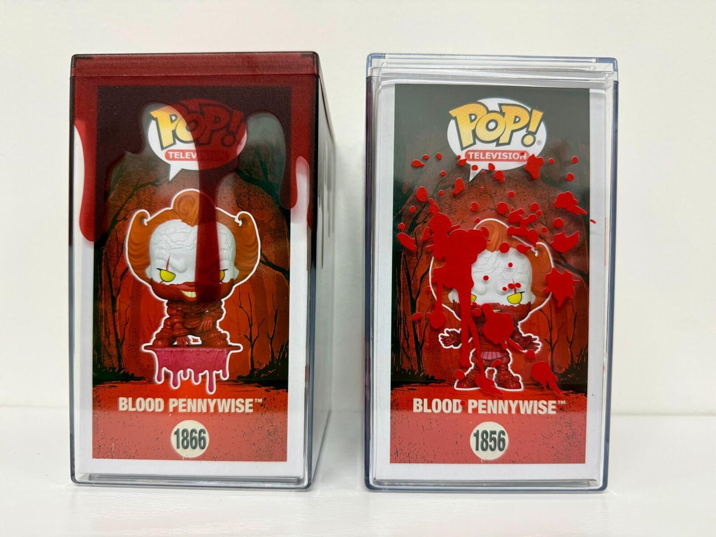 Funko Pop IT Bloody Pennywise #1856 & #1866 Bundle w Display