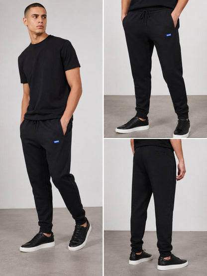 HUGO Black Logo Jogger Sweatpants NWT XL Designer Pants
